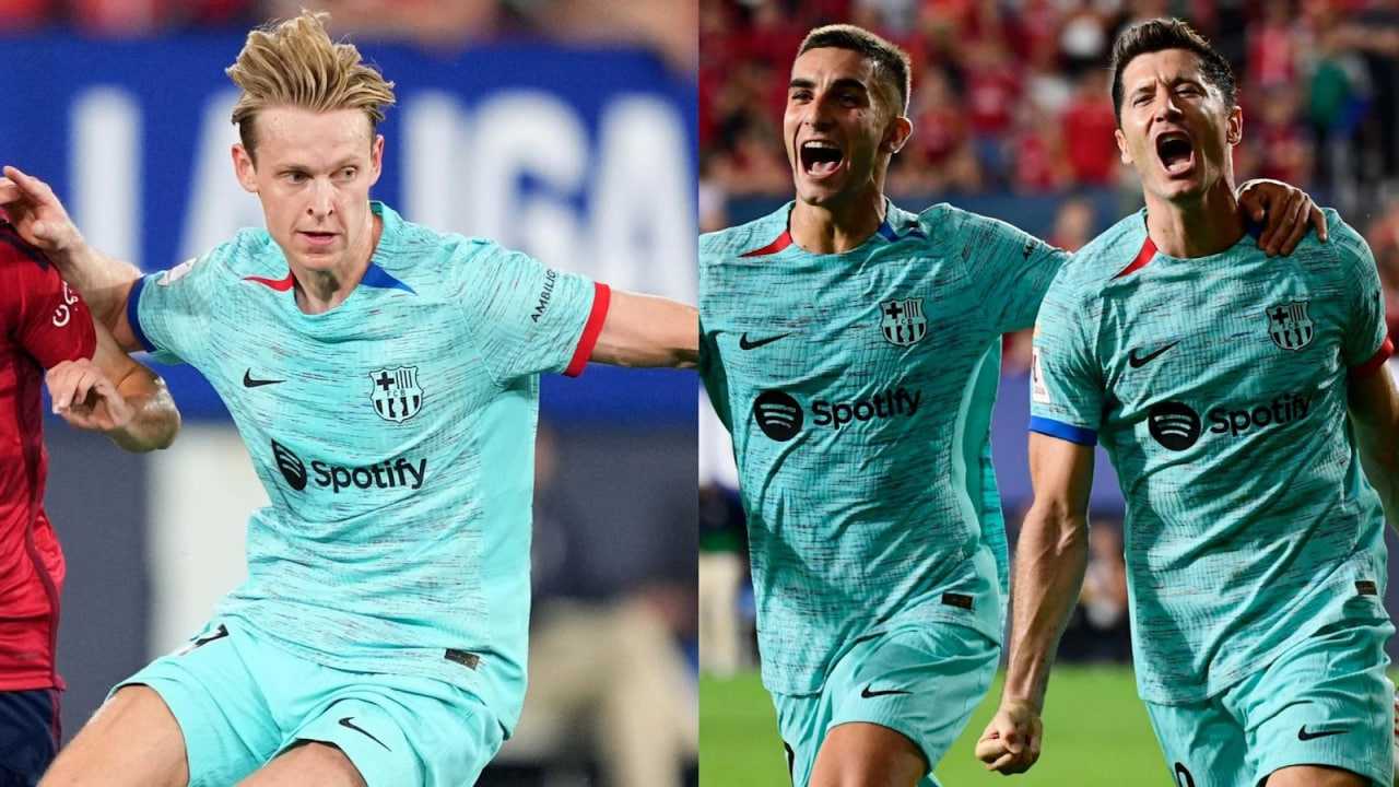 Barcelona player ratings vs Osasuna: Frenkie de Jong is floating on air!  Midfielder shines before late Robert Lewandowski penalty seals stuttering  win | Goal.com India